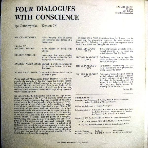 https://www.discogs.com/release/4022546-Iga-Cembrzynska-Session-72-Four-Dialogues-With-Conscience