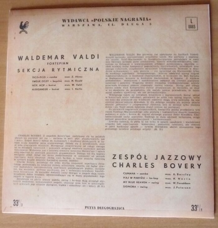 https://www.discogs.com/release/21691669-Waldemar-Valdi-Zesp%C3%B3%C5%82-Jazzowy-Charles-Bovery-Waldemar-Valdi-Zesp%C3%B3%C5%82-Jazzowy-Charles-Bovery