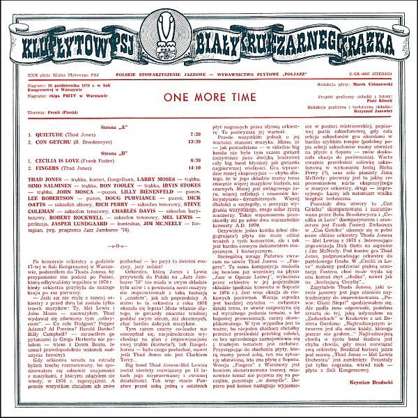 https://www.discogs.com/release/2253122-Thad-Jones-Mel-Lewis-Orchestra-One-More-Time