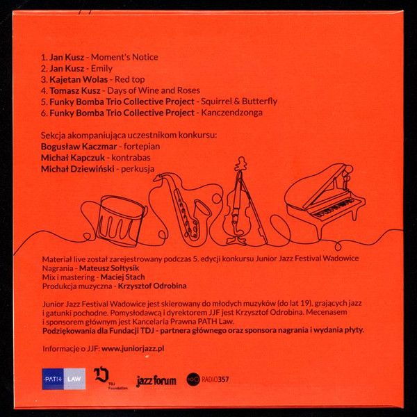 https://www.discogs.com/release/26736794-Jan-Kusz-Kajetan-Wolas-Tomasz-Kusz-Funky-Bomba-Trio-Collective-Project-Junior-Jazz-Festival-Wadowice