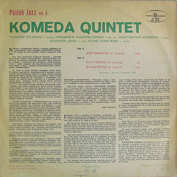 https://www.discogs.com/release/11960792-Komeda-Quintet-Astigmatic/image/SW1hZ2U6MzQxMjA5Mjg=
