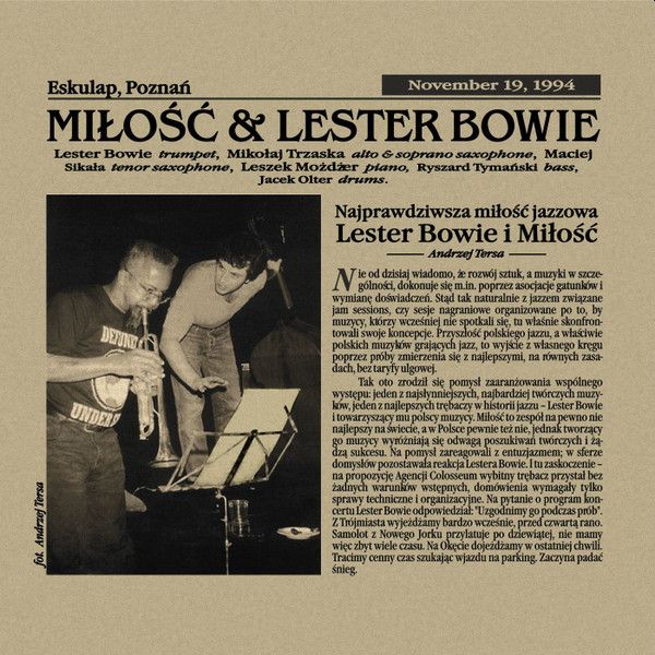 https://www.discogs.com/release/14864195-Mi%C5%82o%C5%9B%C4%87-2-Lester-Bowie-Pozna%C5%84-Jazz-Fair-94