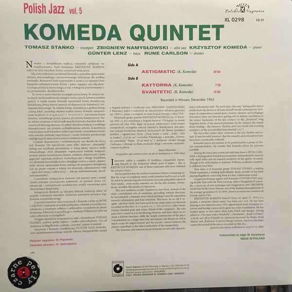 https://www.discogs.com/release/2545182-Komeda-Quintet-Astigmatic