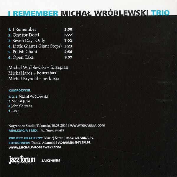 https://www.discogs.com/release/7182367-Micha%C5%82-Wr%C3%B3blewski-Trio-I-Remember