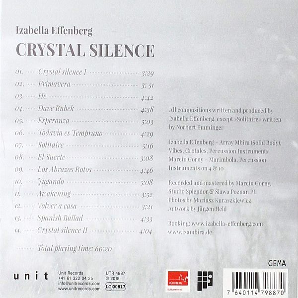 https://www.discogs.com/release/13422293-Izabella-Effenberg-Crystal-Silence-Music-For-Array-Mbira