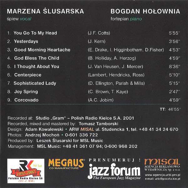 https://www.discogs.com/release/7140645-Marzena-%C5%9Alusarska-Bogdan-Ho%C5%82ownia-Floating-On-Silence