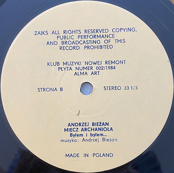 https://www.discogs.com/release/2265782-Andrzej-Bie%C5%BCan-Miecz-Archanio%C5%82a