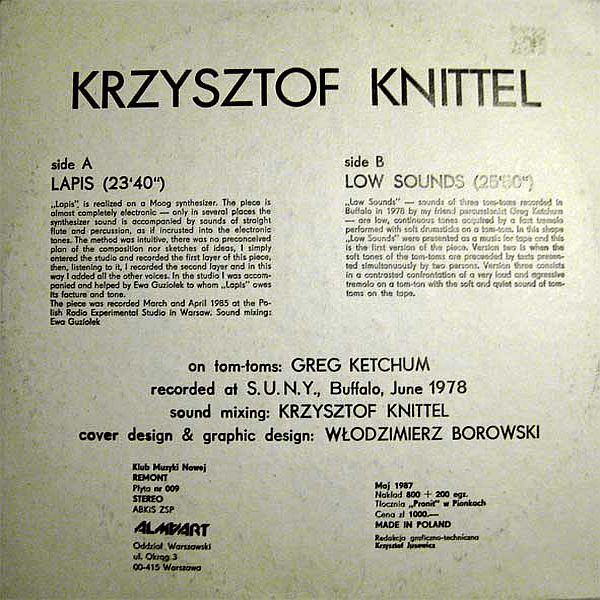 https://www.discogs.com/release/14070663-Krzysztof-Knittel-Lapis-Low-Sounds