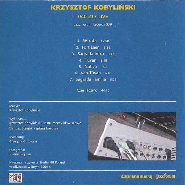 https://www.discogs.com/release/7100692-Krzysztof-Kobyli%C5%84ski-040-217-Live